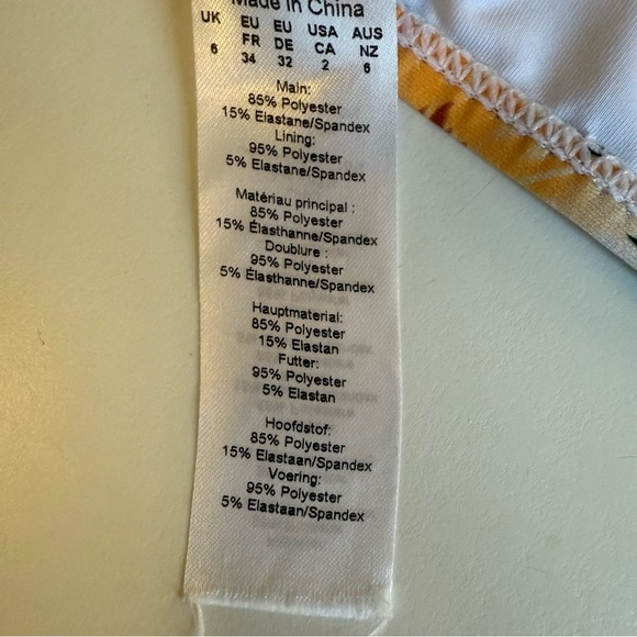 Nasty Gal Sunflower Tie Bikini and Scrunchie Set Size 2 NWT - Picture 11 of 16